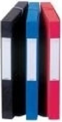 Produktbild von ELBA Sammelbox Boston, DIN A4, Füllhöhe: 40 mm, sortiert mit beschriftbarem Rückenschild und Eckspannergummi, - 9 Stück