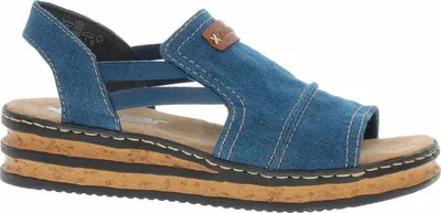 Image de Sandales pour femmes Rieker 62982-12 blau 39