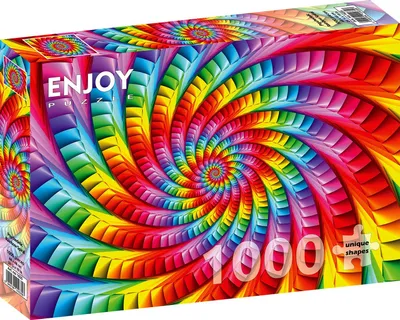 Productafbeelding van ENJOY Puzzel: Regenboog, Psychedelische Spiraal, 1000 stukjes