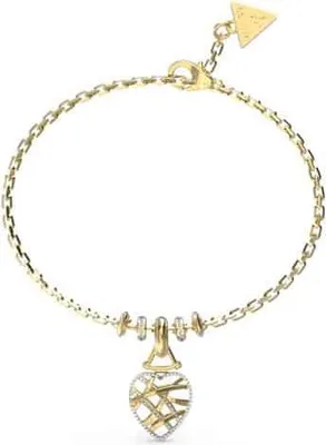 Produktbild von Damen Gold Guess Zirkonia Herz Armband