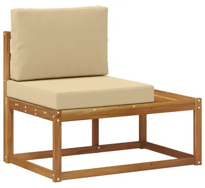 Zdjęcie produktu dla vidaXL Sofa ogrodowa Naturalna 91 x 63 x 73 cm Lite drewno akacjowe