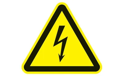 Image de Panneau d'avertissement ASR A1.3/DIN EN ISO 7010 200mm Avertissement de tension électrique film