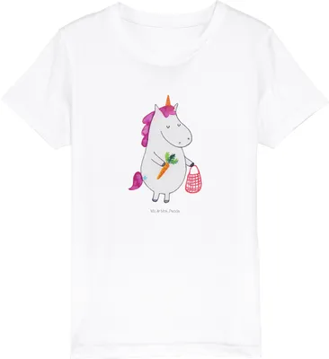 Produktbild von Mr. & Mrs. Panda Kleinkinder T-Shirt Einhorn Vegan 12-14 Jahre (152/164) - Weiß - Geschenk, Jungen, Rohkost, Veganismus, Kindershirt, Unicorn, Kinder-T-Shirt, Teenager