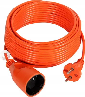 Produktbild von Jonex Verlängerungskabel 20m orange, 2x1.5mm², IP20