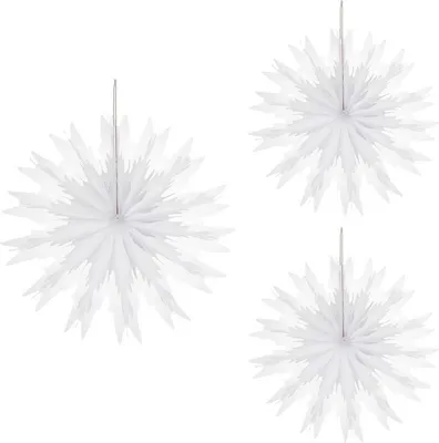 Image de Cristaux de glace en papier alvéolé, 3 pièces
