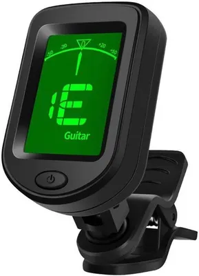 Image de Accordeur de guitare - Accordeur d'instruments - Accessoires musicaux - Universel - 8 x 4 x 3 cm - Noir