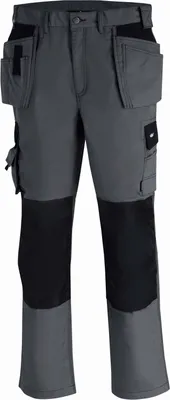 Produktbild von BIG Arbeitsschutz Panama, Hosen, Grau, Schwarz, S, Reißverschluss, Indien, Polyester, Baumwolle, Polyamid