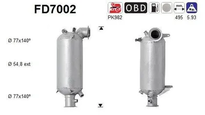 Zdjęcie produktu dla Filtr Czastek Stalych Dpf Euro 4