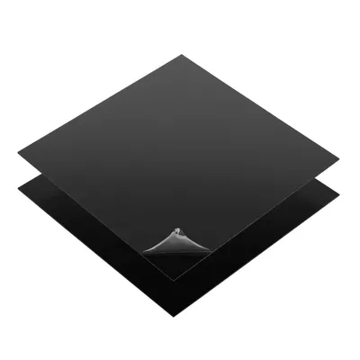 Produktbild von 2 Stück 20 x 30cm, ABS Kunststoffplatte in Schwarz 1mm | Modelbau Bastelplatte Möbelverblendungen Schilder und Werbetafeln Sichtschutz