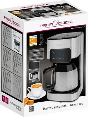 Obrázek produktu pro ProfiCook 501191 ProfiCook PC-KA 1191 Kaffeemaschine silber, 8-10 Tassen