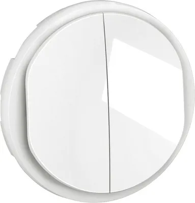 Image de Enjoliveur pour double poussoir NO+NF lumineux Céliane - Blanc - LEGRAND - CB3001