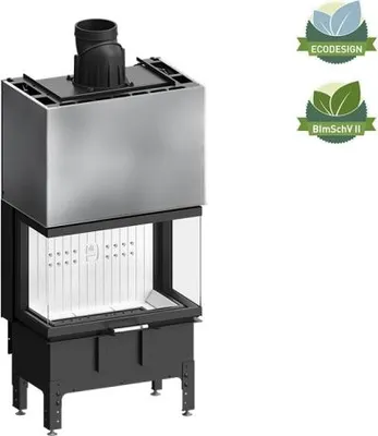 Produktbild von Kaminofen Hitze TRINITY 80x35x53.G 12 kW Kaminofeneinsatz Kaminofen Kamin Holzofen