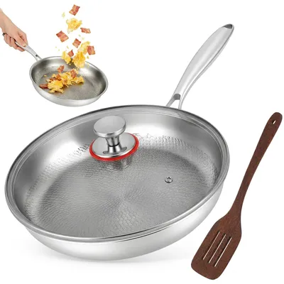 Produktbild von Titanpfanne mit Deckel und Antihaftbeschichtung