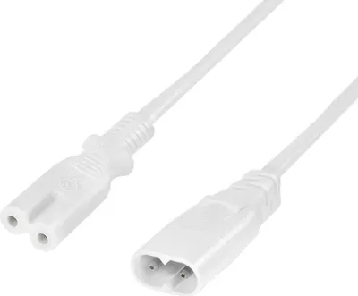 Produktbild von LogiLink 2m, IEC 60320-C8/IEC 60320-C7, 2 m, C7-Koppler, C8-Koppler