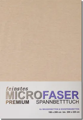 Produktbild von Microfaser-Jersey-Spannbetttuch 180 bis 220 cm SESAME