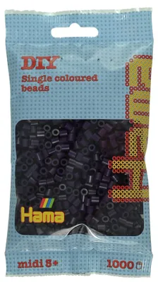 Produktbild von Hama Perlenbeutel | ca.1000 Midi Schmelzperlen | Mosaik Deko Kinder ab 5 Jahren