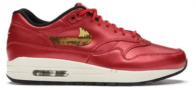 Produktbild von Nike Air Max 1 Red Gold Sequin (Women's) - EU 39