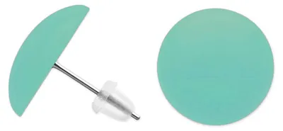 Produktbild von Runde Ohrstecker Ø ca. 16mm in der Farbe  - türkis