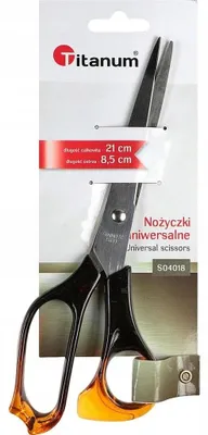 Produktbild von Titanum "Bursztynowe" Büroschere Präzisionsschere 21,5 cm