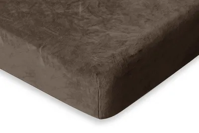 Produktbild von Eleganzzz Spannbetttuch Flanell – Taupe  – 80/90x200  – 35 cm Eckhöhe – 100% Baumwolle – warm & weich