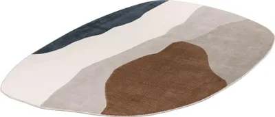 Produktbild von Batucci Livorno Vloerkleed 160x230 cm in Modernen Organischen Formen mit 3D-Effekt, Mehrfarbig, Niedrigflorig