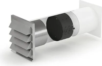 Produktbild von NABER E-Jal 150 Mauerkasten inkl. THERMOBOX / Mauerkasten / weiß/ Edelstahl / 150er Rundkanal (404306)