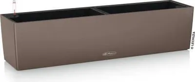 Immagine prodotto di LECHUZA Balconera 80 Vaso da fiori, Muscat, 79 x 19 x 19 cm, Rettangolare, Sistema di irrigazione
