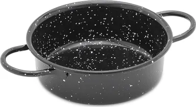 Image de 3 assiettes émaillées Vaello ø12cm avec poignées