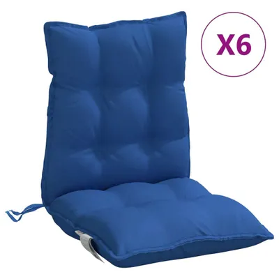 Produktbild von vidaXL Niedriglehner-Auflagen 6 Stk. Königsblau Oxford-Gewebe