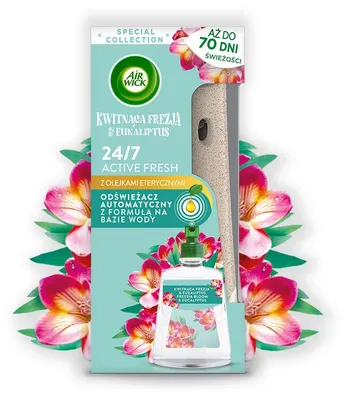Produktbild von Air Wick Active Fresh Blühende Freesie & Eukalyptus, 228ml Komplett, 018826