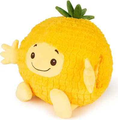 Produktbild von Handwärmer Kuschelwarmies Kuschelfreunde Wärmekissen Stofftier Kuscheltier Plüschtier (Ananas, Handwärmer 35 cm x 35 cm x 35 cm)