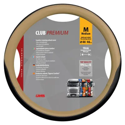 Obrázok produktu pre Lampa poťah volantu Club, vyrobený zo Skeentexu - M - Ø 44/46 cm - béžová