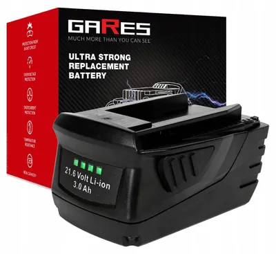 Produktbild von GARES Akku Batterie für Hilti TE30-A36 TE6-A TE 4-A22 SR30-A36 SFC 22 | 21,6 V 3Ah | Verstärkte Serie High-Performance | Hohe Leistung
