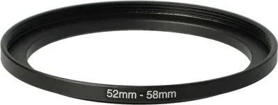 Produktbild von vhbw Step-Up-Ring Adapter 52mm - 58mm für Kamera Objektiv - Filteradapter, Metall Schwarz