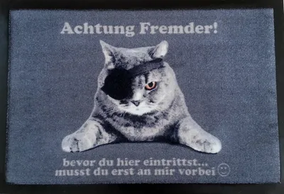 Produktbild von Fußmatte Piratenkatze Fußabtreter Cats Katze
