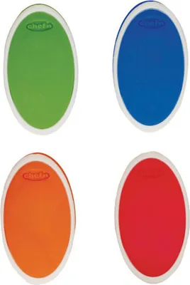 Produktbild von Chef'n - Plastiktütenklammern, Set mit 4 Magnetklammern zum Frischhalten von Lebensmitteln im Vorratsraum, Kühlschrank oder Gefrierschrank, verschiedene Farben, 3,5 x 6,5 x 2 cm