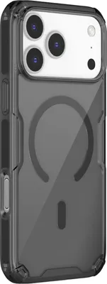 Produktbild von Nillkin, Magnetische Hülle für iPhone 17 Pro Max stoßfest mit verstärkten Ecken, Schwarz transparent