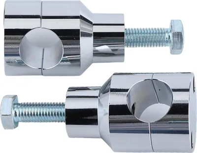 Produktbild von Universelle kreisförmige Lenker-Riser-Halterung, Klemme für Motorradteile, 25 mm/1,0 Zoll, Chrombeschichtung 25 mm