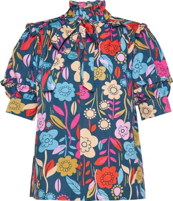 Produktbild von FELIPA damen bluse - navy blau multicolor, M