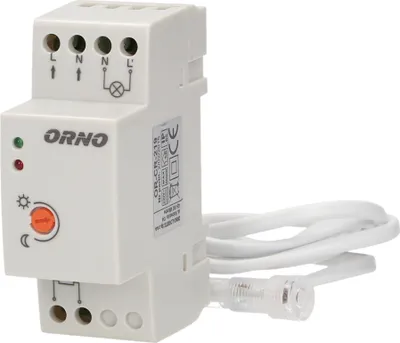 Immagine prodotto di Orno CR- 219 Interruttore crepuscolare da esterno con sonda esterna DIN IP65
