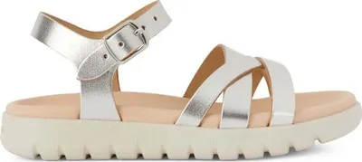 Produktbild von Geox Mädchen Klassische Sandalen J45GSA 000CF C1007 Farbe: Silber Größe: 28