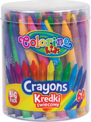 Image de Colorino crayons de couleur pour bougies 64 pièces