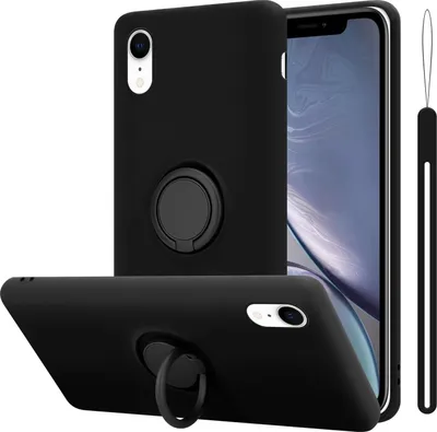 Produktbild von Cadorabo Hülle für Apple iPhone XR Schutz Hülle in Schwarz Handyhülle TPU Etui Case Cover
