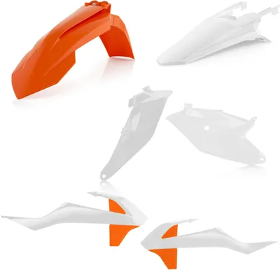 Produktbild von ACERBIS Verkleidungskit 6 Teile Orange/Weiß