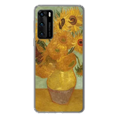 Produktbild von MuchoWow® Handyhülle Schutzhülle Hülle für Huawei P40 Sonnenblumen - Vincent van Gogh Silikon Softcase Handy Hülle - Handytasche