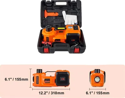 Zdjęcie produktu dla Elektryczny podnośnik hydrauliczny, udźwig 5 ton, wbudowana pompka do opon, 5 ton
