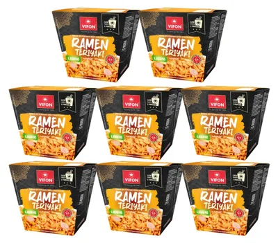 Produktbild von VIFON Ramen Teriyaki Instant Nudel Gericht 8x 85g - Hühnergeschmack mild
