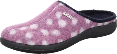 Produktbild von Rohde Damen Hausschuh Filz Pantoffel süße Tupfen Bari 6551 , Größe:37 EU, Farbe:Violett