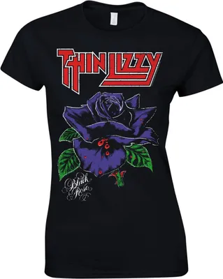 Produktbild von Thin Lizzy Black Rose (lady) T-Shirt, Frauen