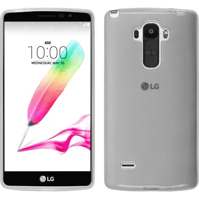 Produktbild von PhoneNatic Case kompatibel mit LG G4 Stylus - weiß Silikon Hülle transparent + 2 Schutzfolien